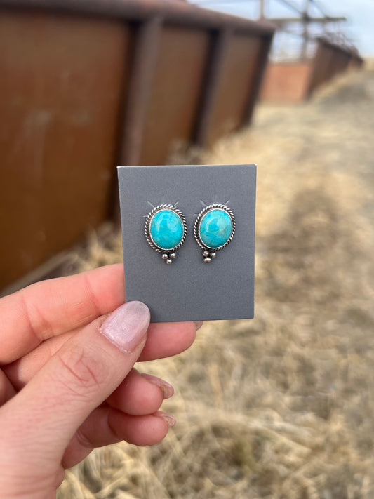 Theresa Smith Navajo Kingman post back earrings