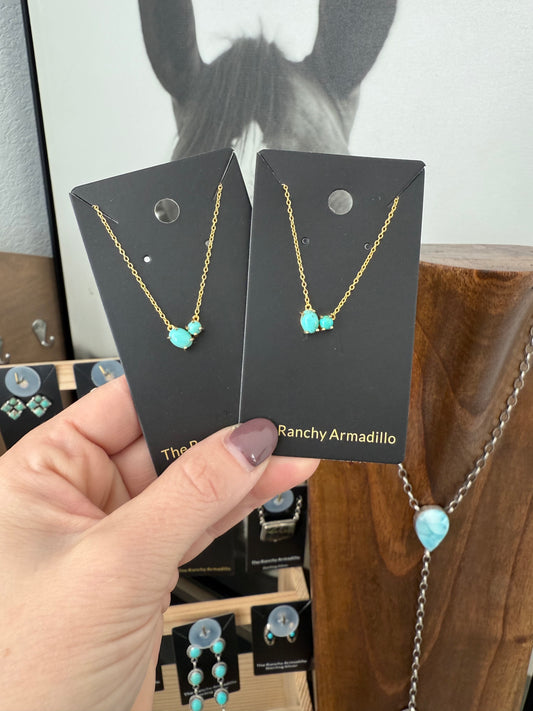 Dally Necklace by Turnback Pony in gold