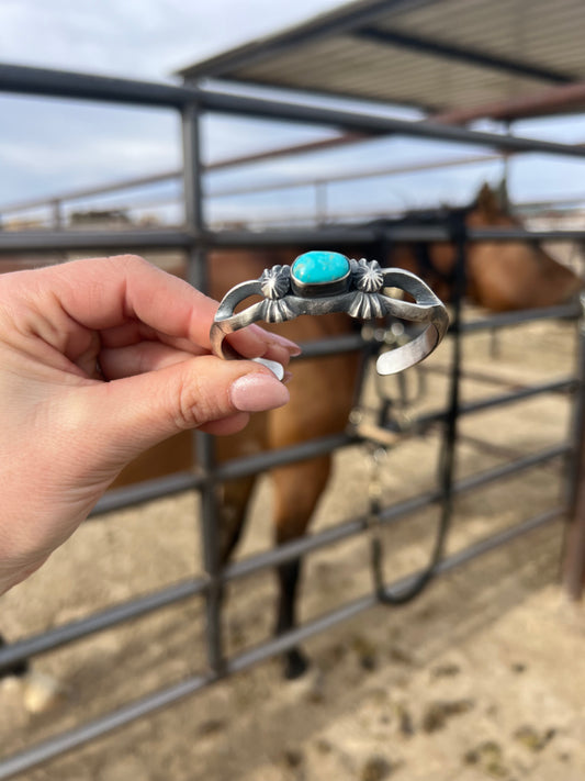 Chimney Butte Navajo Sterling and Kingman cuff