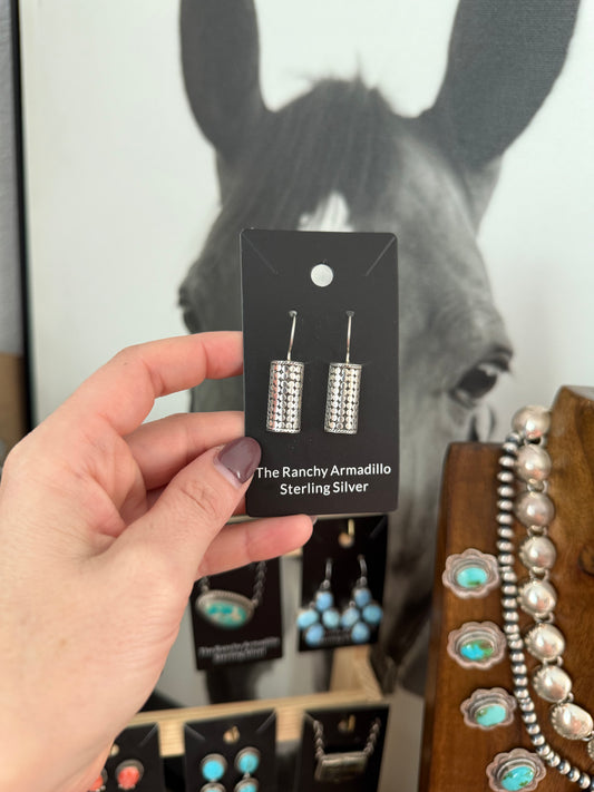 Dot design Sterling silver dangles