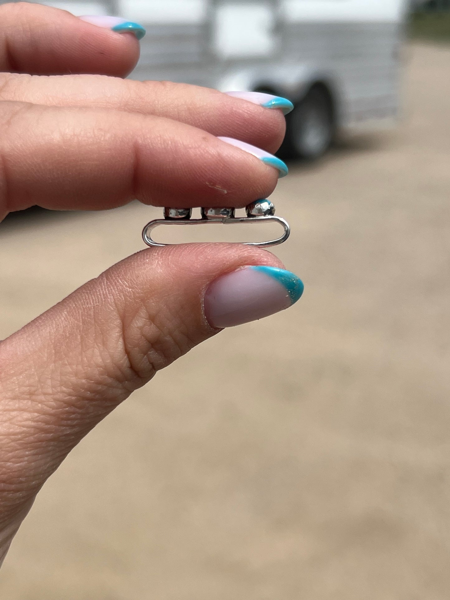 Turquoise Watch Band Slide