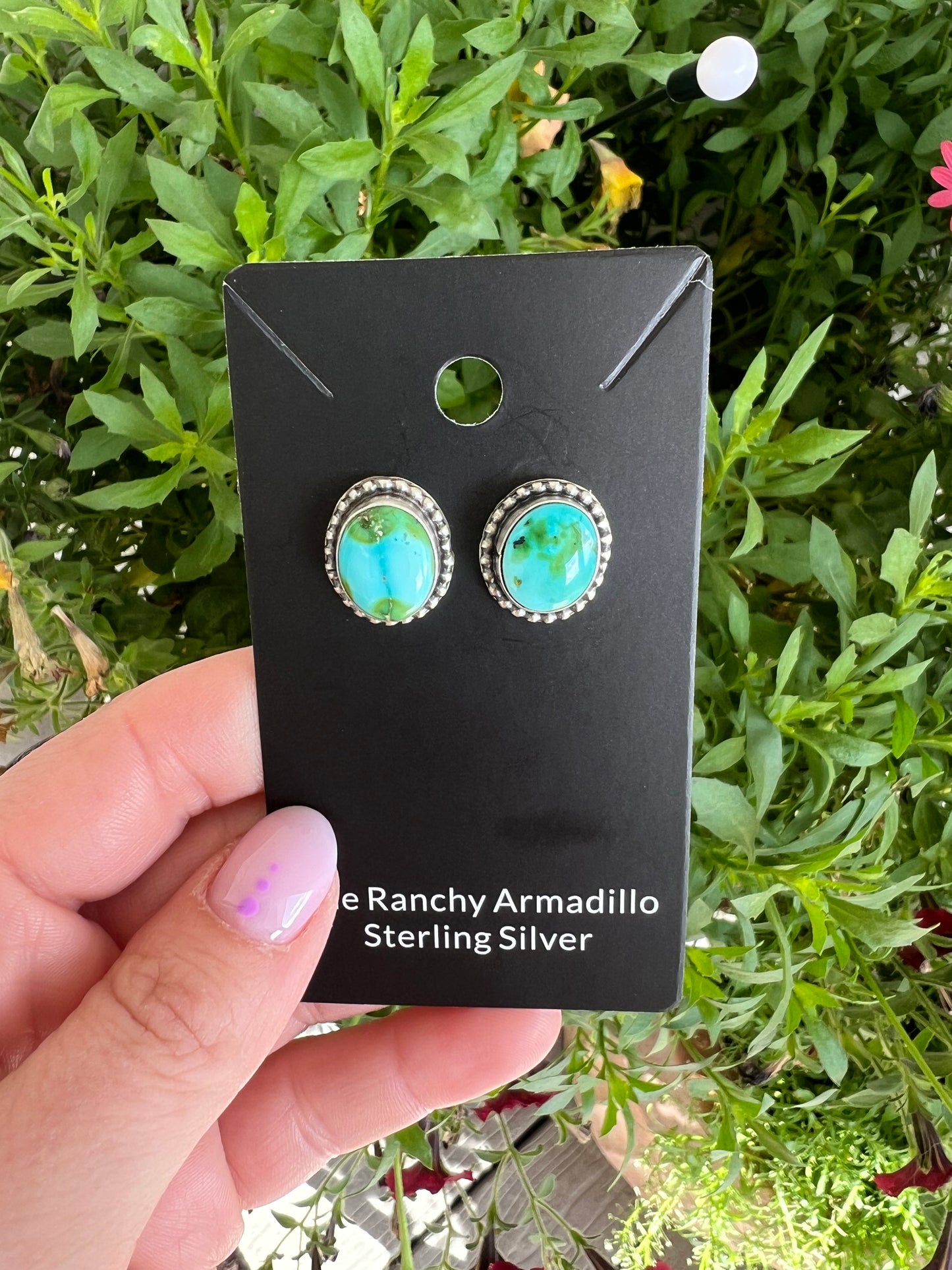 Eli Skeets Navajo Sonoran gold studs