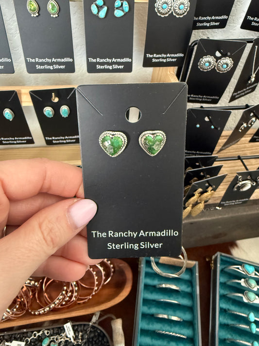 Sonoran Gold Heart studs