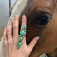 Four Stone Sonoran Gold Statement Ring Adjustable