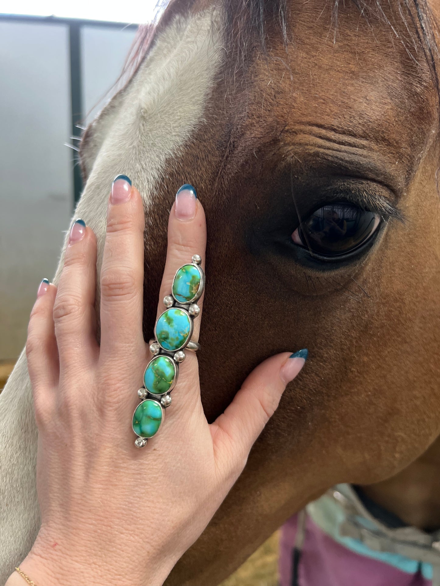 Four Stone Sonoran Gold Statement Ring Adjustable