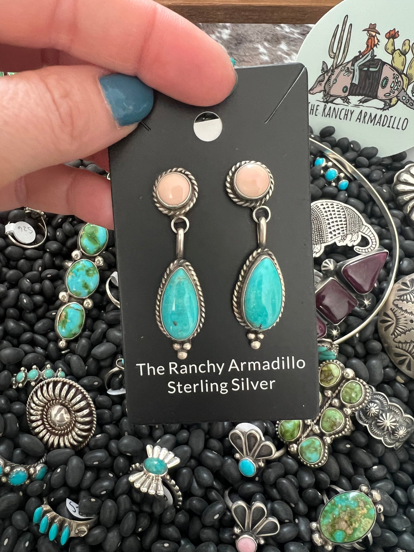 Judith Dixon Navajo Kingman and Pink Conch