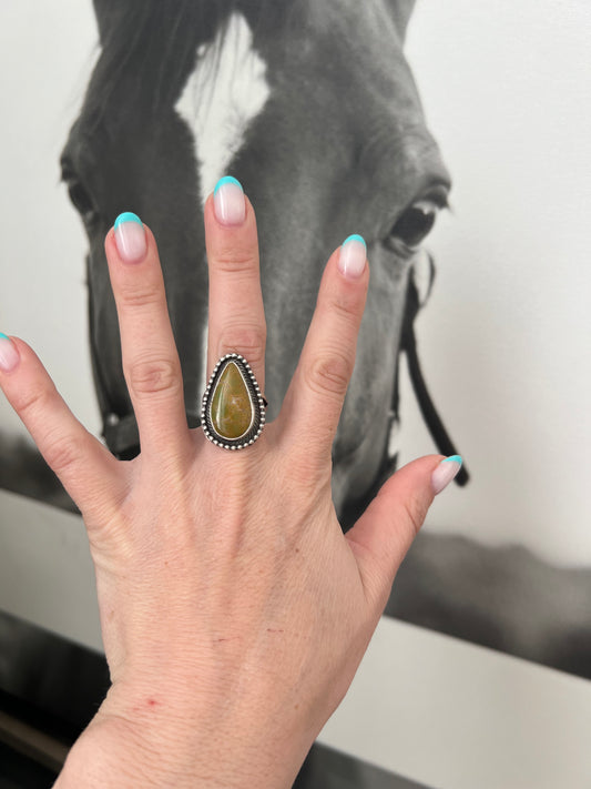 Royston Turquoise Ring Size 7
Signed Antoinette Martinez