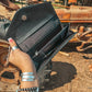 Turquoise Tooled Beauty Wallet, Western Cowhide Style