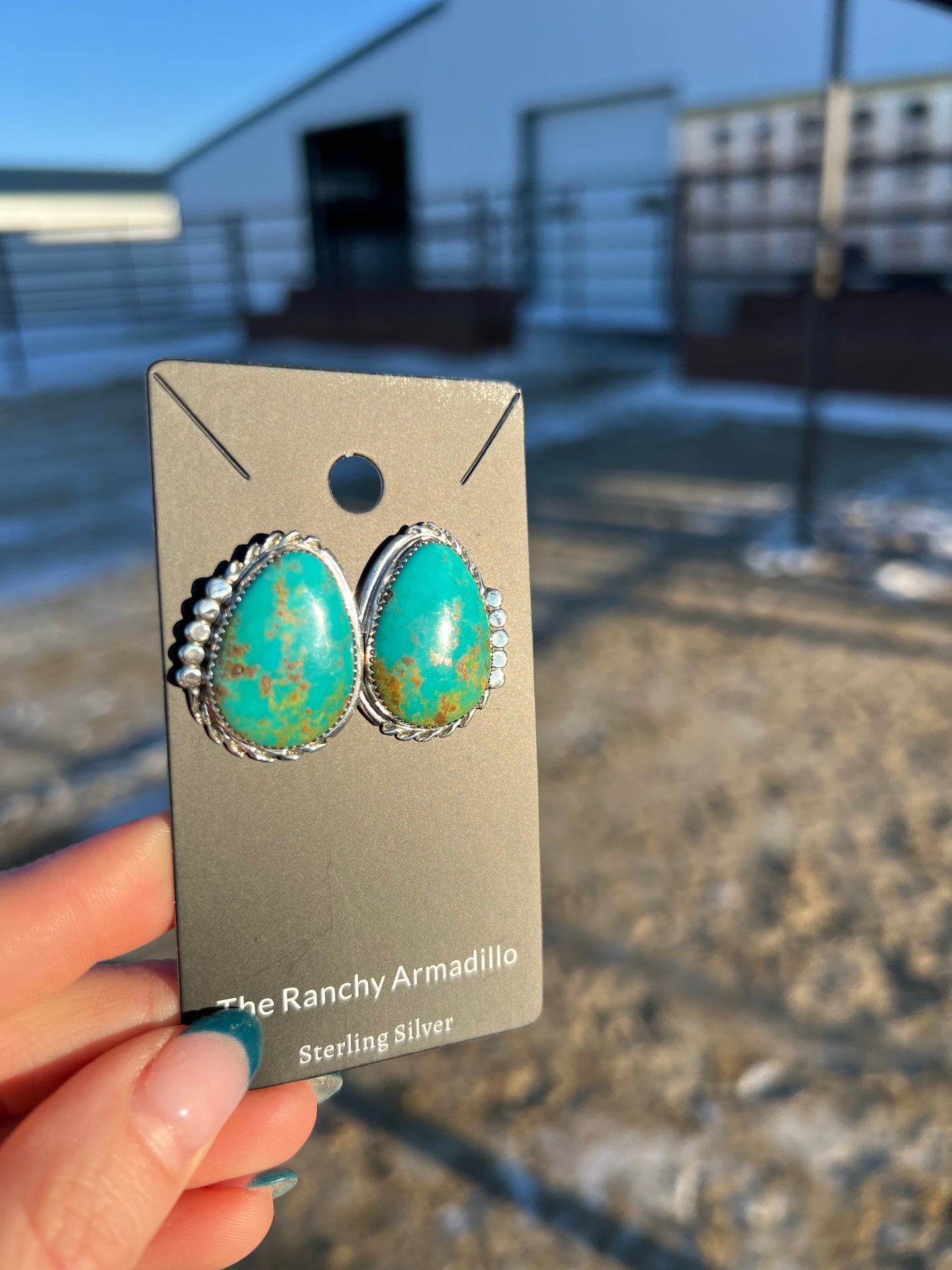 Kingman earrings by JoElios Draper Navajo Made