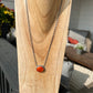 Orange Spiny Necklace by Navajo Scott Skeets 18”
