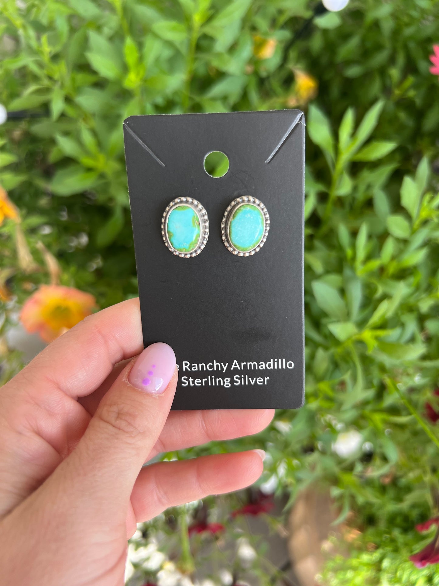 Eli Skeets Navajo Sonoran gold studs