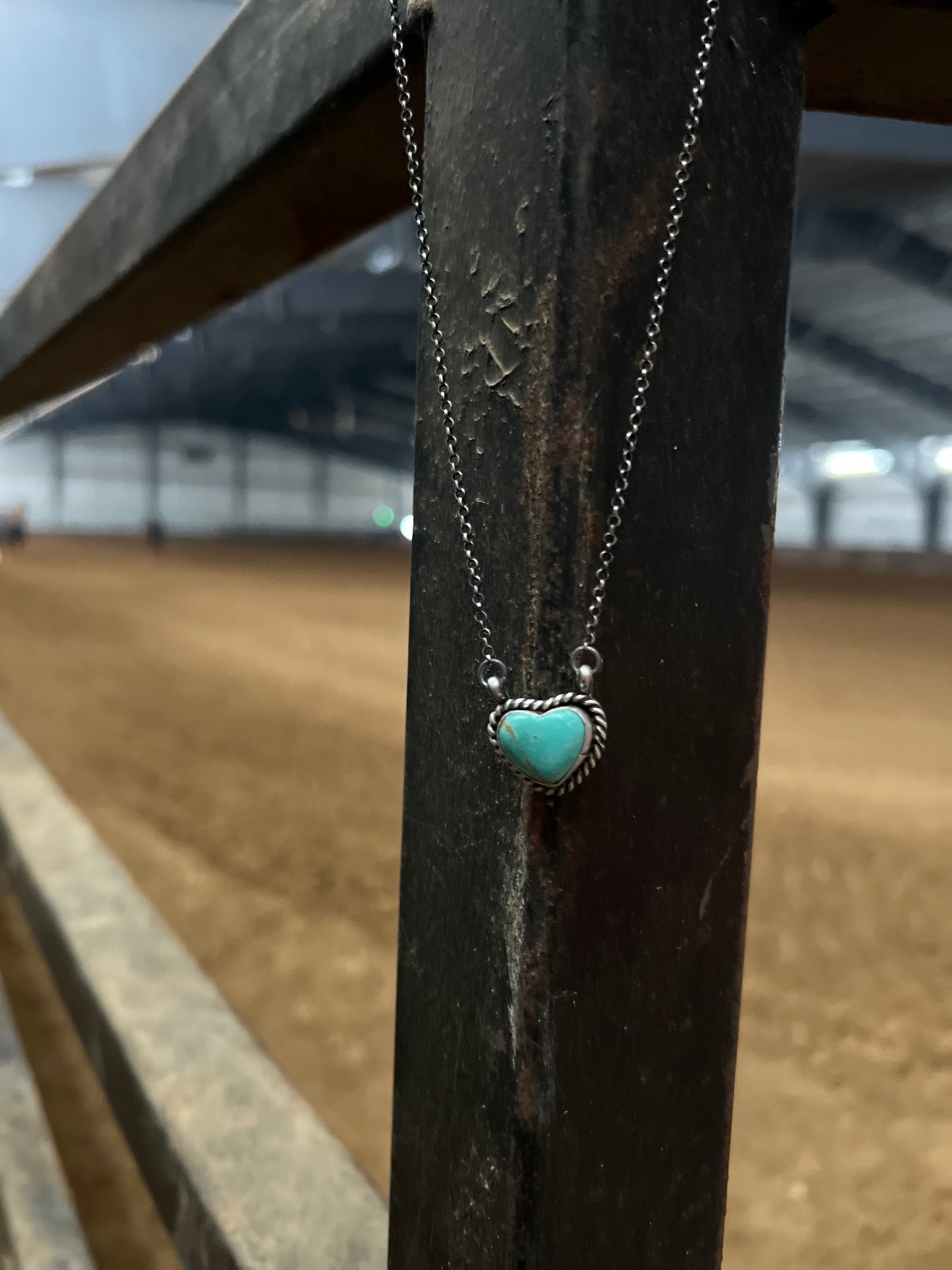 Dainty Kingman Heart Necklace by Johnny Dixon