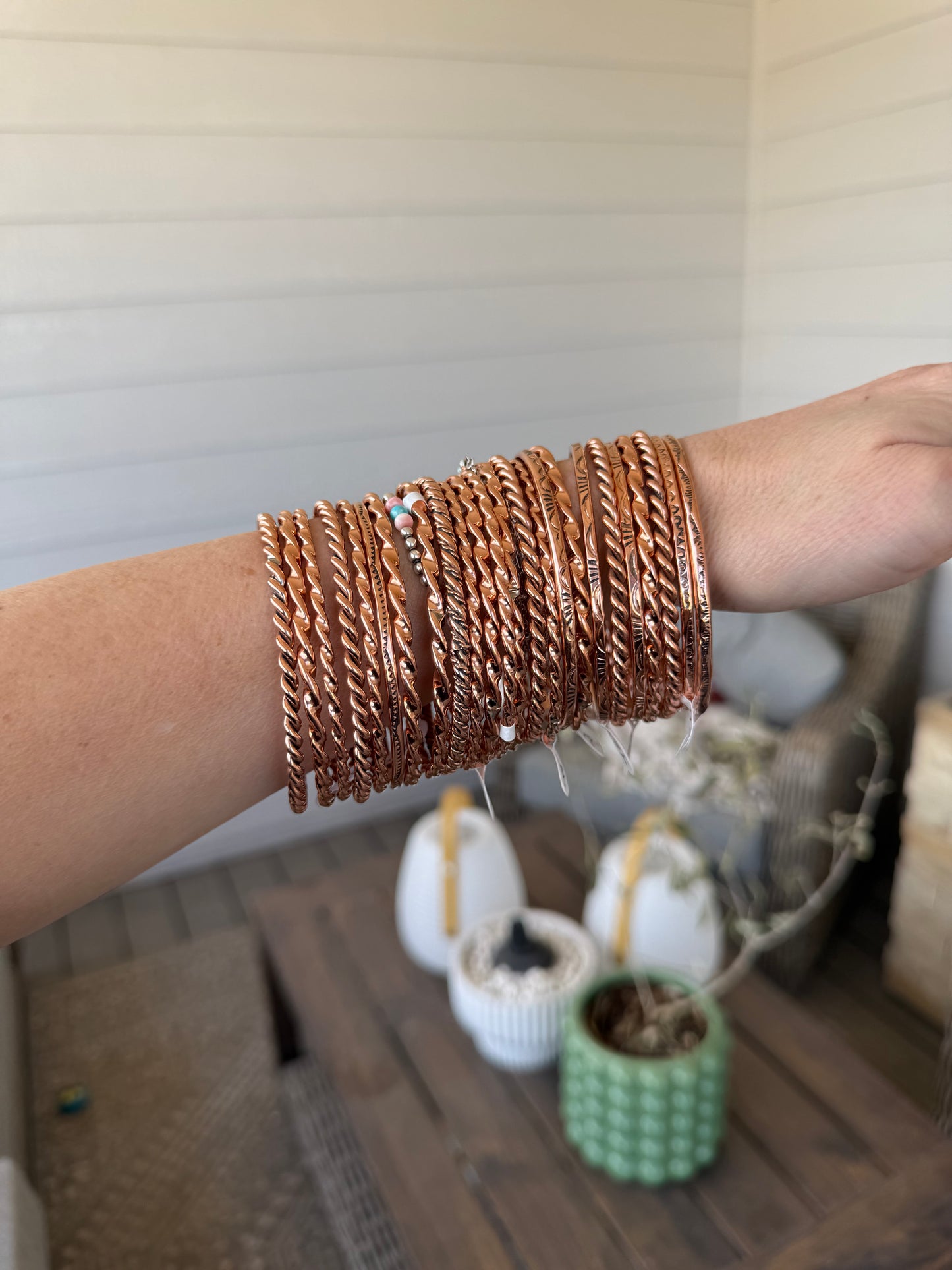 Copper bangles