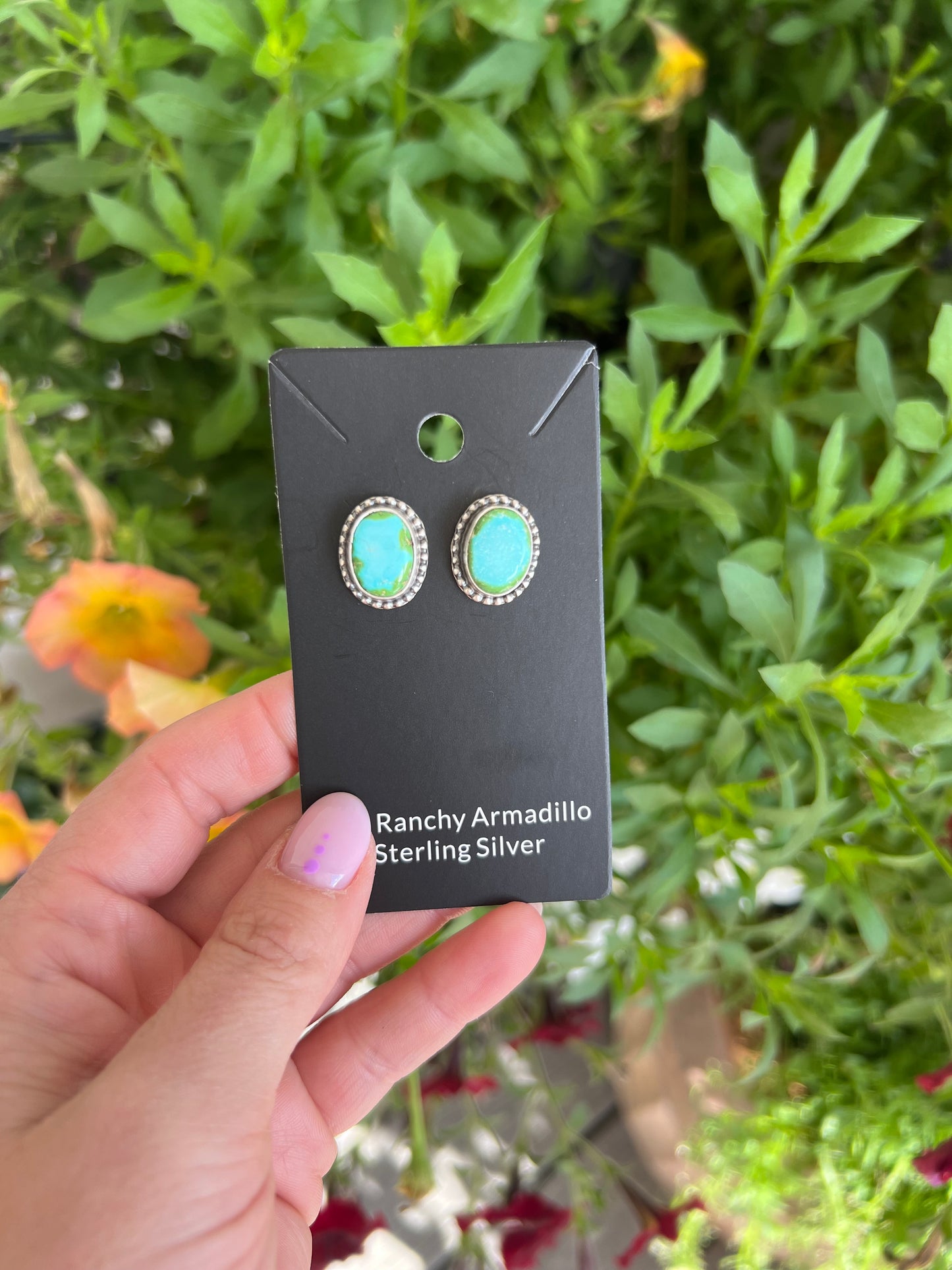 Eli Skeets Navajo Sonoran gold studs