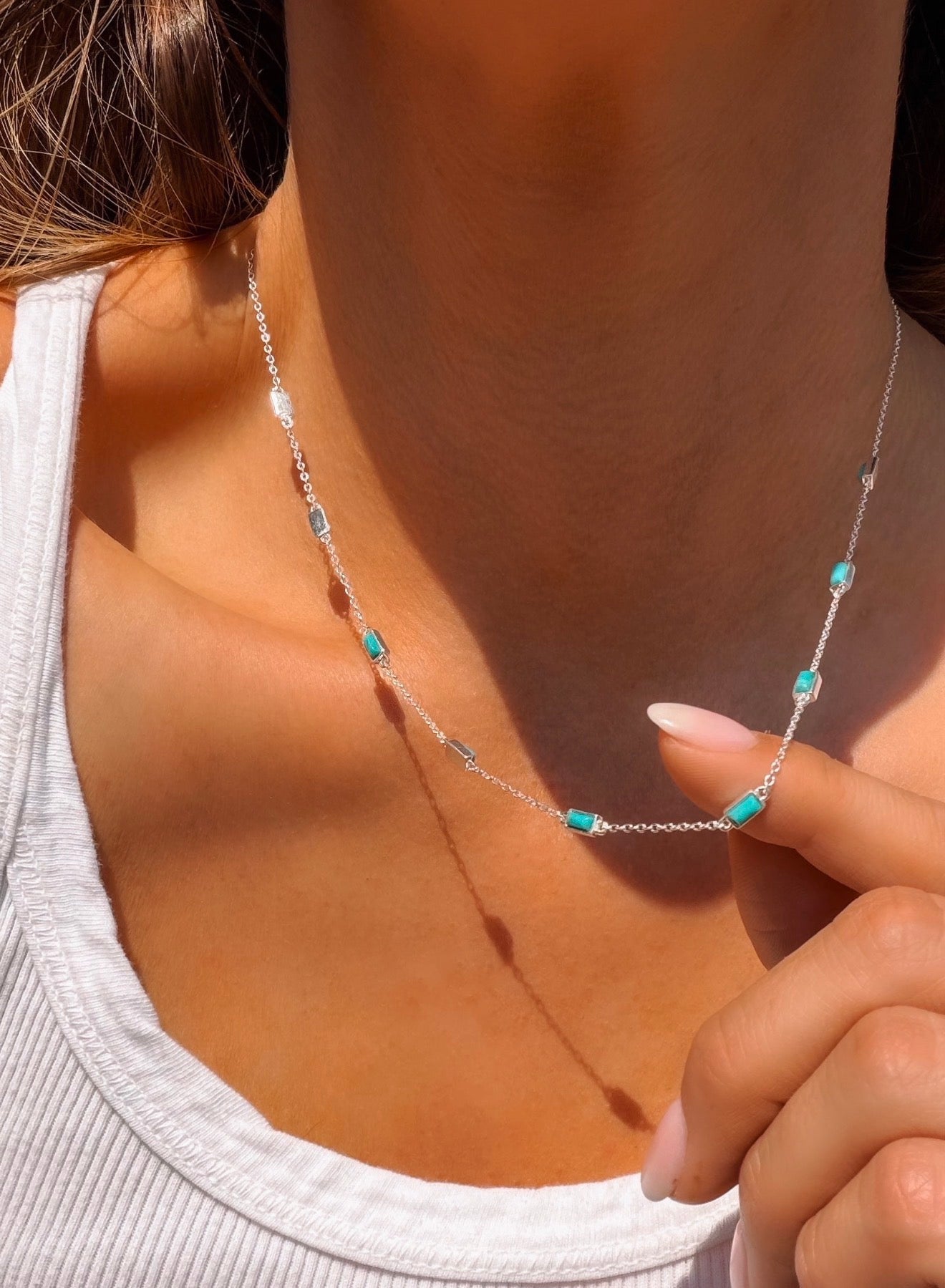 Speakeasy silver necklace