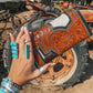 The Darlene Cowhide Leather Tooled Wallet