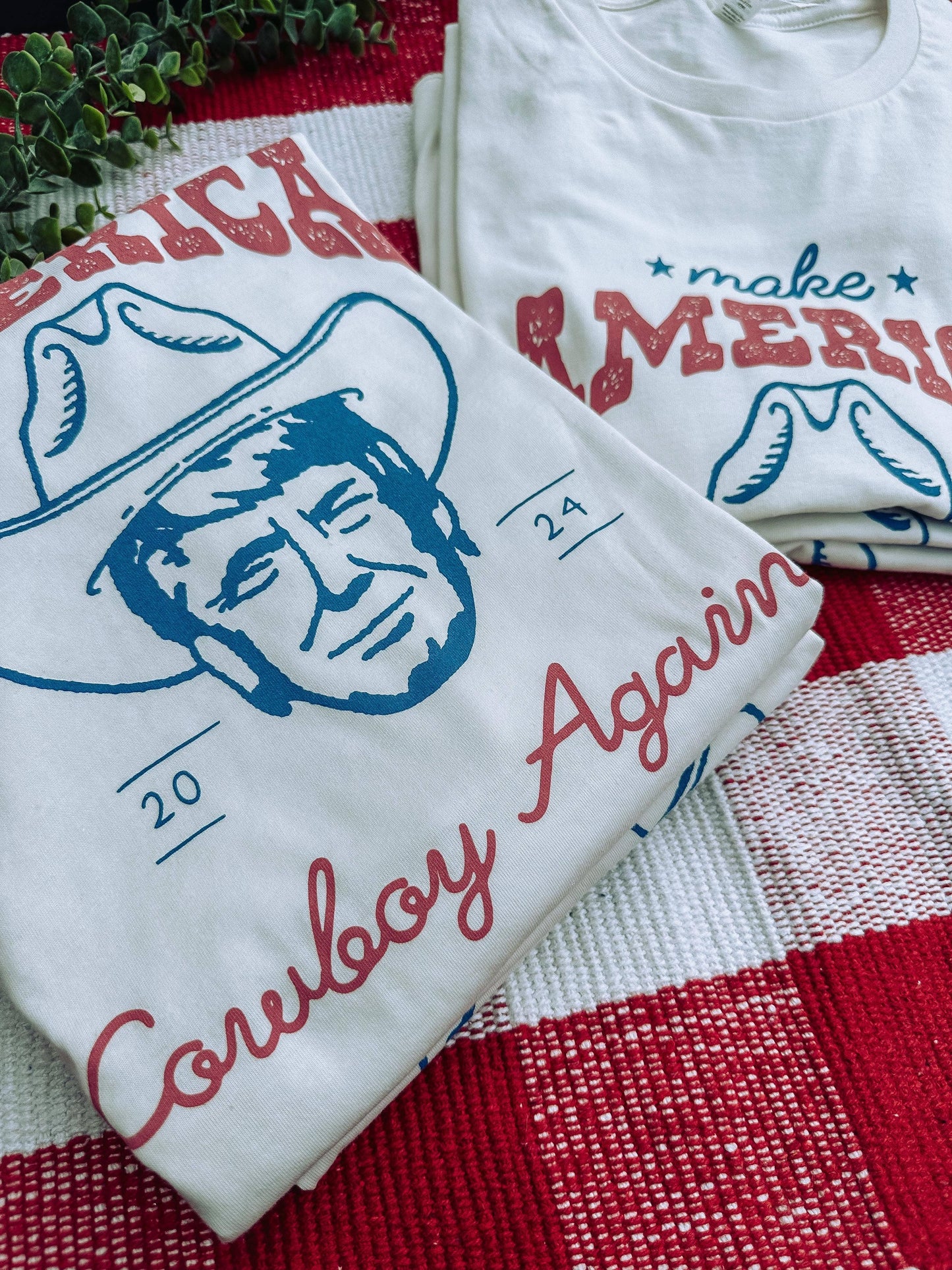 Make America Cowboy Again | Vintage White | Short Sleeve tee|unisex fit