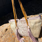 Rose Gold leather purse made in the USA