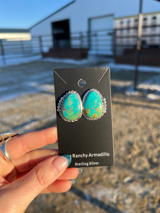 Kingman earrings by JoElios Draper Navajo Made