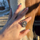 Sterling ring size 7 native made and stamped
