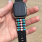 Pink Conch and Turquoise Watch Band Slide