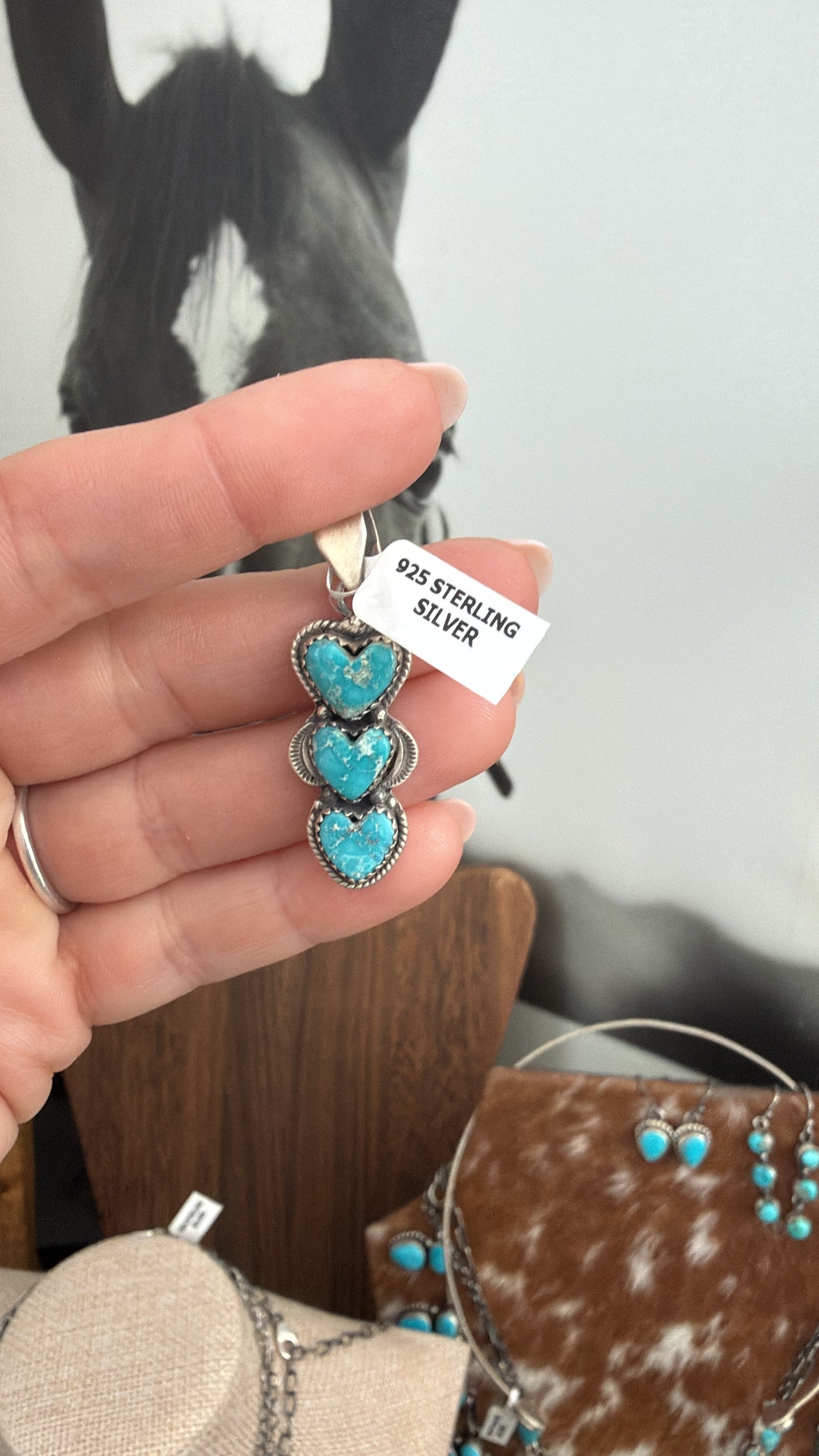 White Water 3-stone Pendant