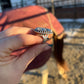 Sterling ring size 7 native made and stamped