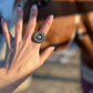 Sterling ring size 7 native made and stamped