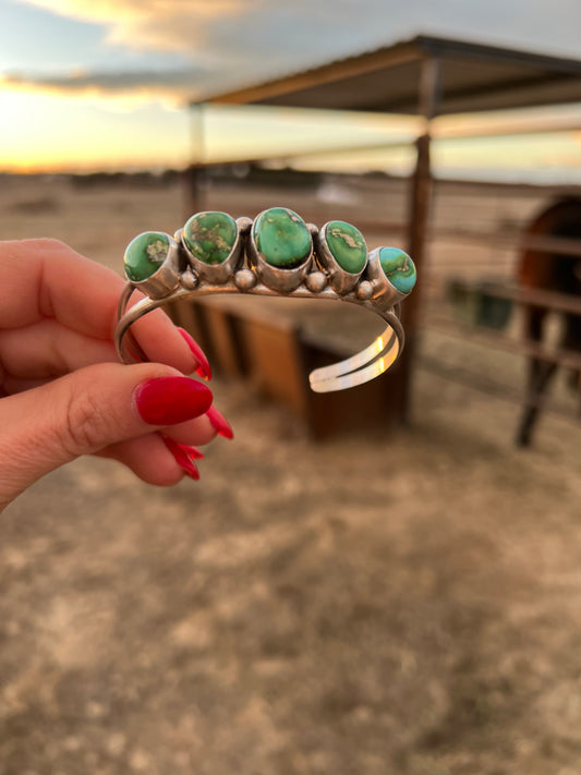 5-Stone Sonoran Gold Cuff