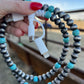 ****PRE-ORDER****Faux pearls and turquoise phone charger multi way with USB these will not ship until February