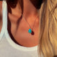 Sawyer Kingman turquoise and gold necklace