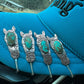 Hat clip Authentic turquoise, copper and silver handmade in Arizona by American artist Harvest