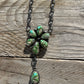 Sonoran Gold Floral Lariat by Lorenzo Juan Navajo