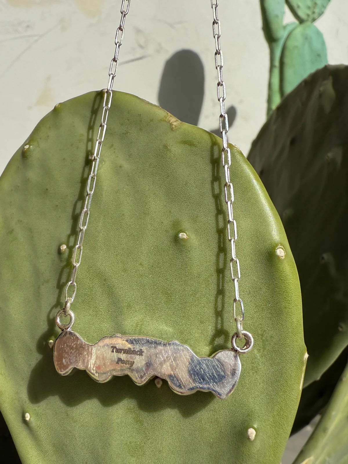 Indigo Authentic Turquoise necklace by Turnback Pony