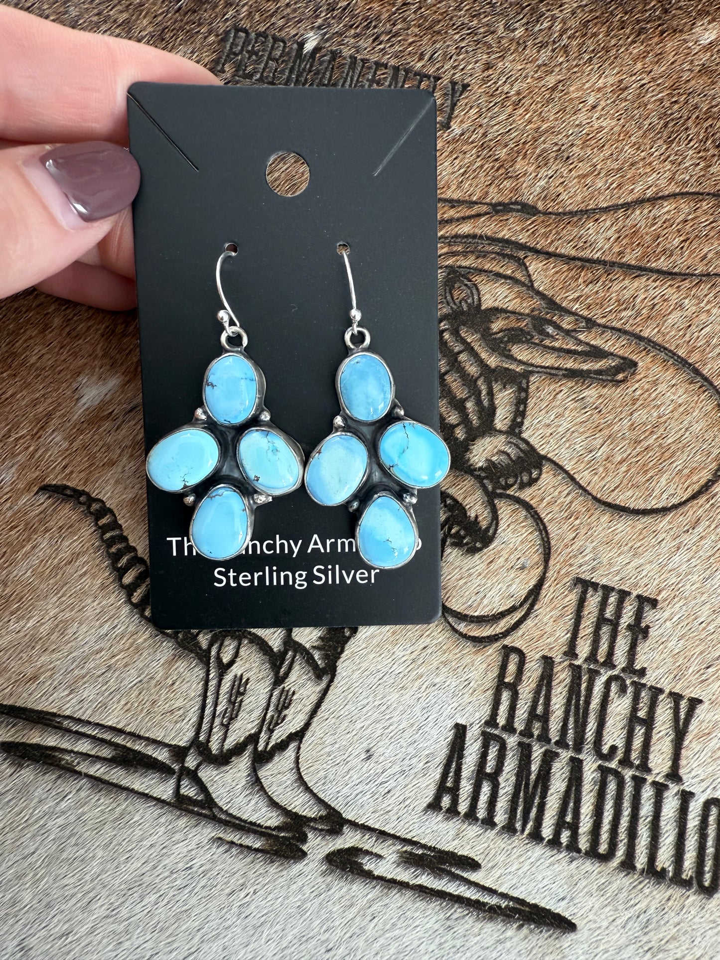 Golden Hills Dangles by Navajo Ella Peters