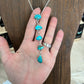 Five Stone Lariat by Turnback Pony 16” with 2” extender 3 1/2” drop