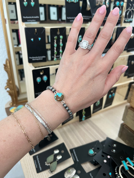 Pearl Stretch Bracelet by Turnback Pony