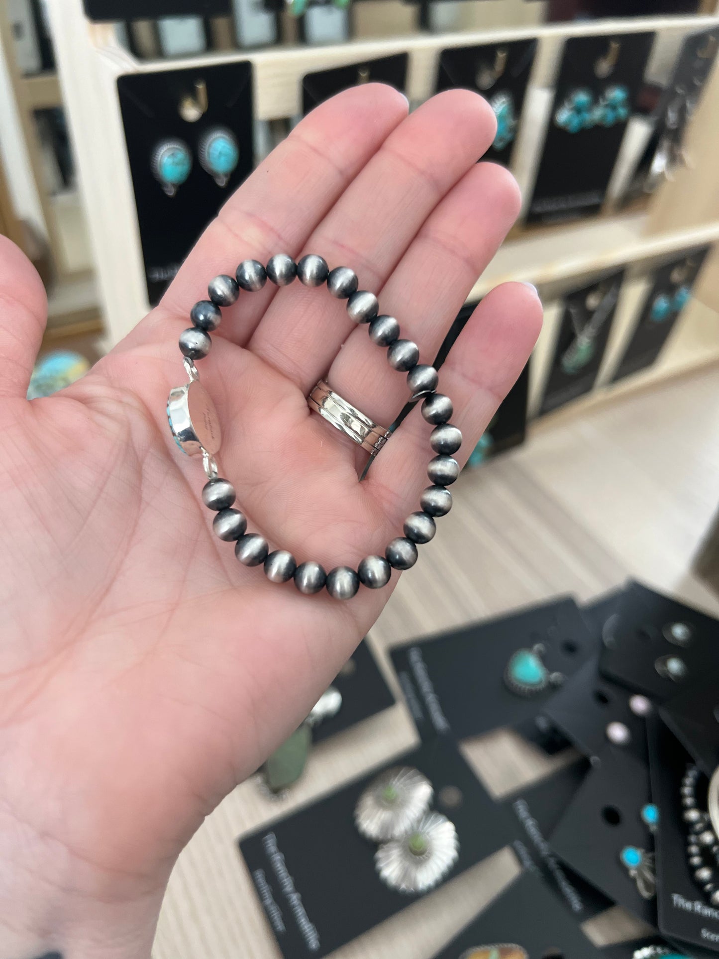 Pearl Stretch Bracelet by Turnback Pony