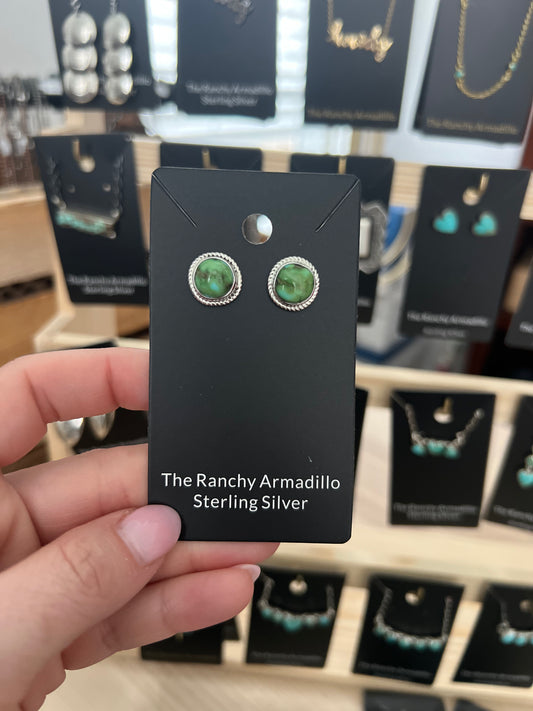 Sonoran Gold studs by Navajo artist Shirley Henry