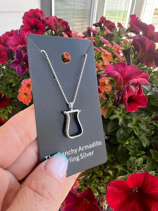 Stirrup Sterling Silver Necklace by HCR Silver