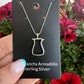 Stirrup Sterling Silver Necklace by HCR Silver