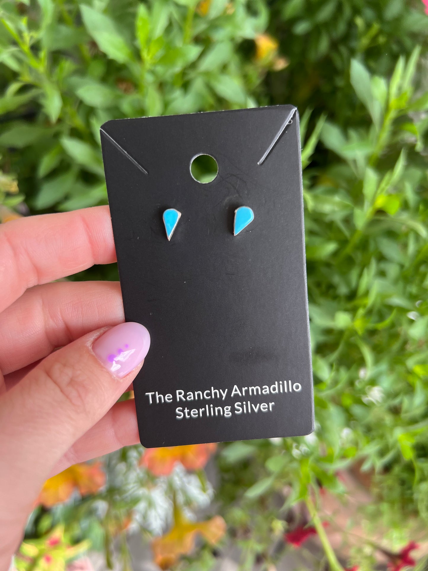 Teardrop micro studs by Mary Ann Neha Navajo