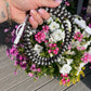 Faux pearls phone charger multi way with USB