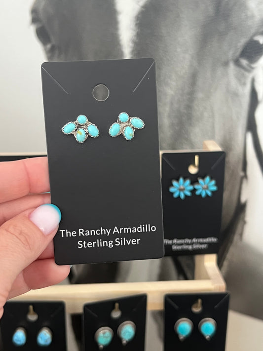 Kingman cluster earrings