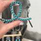 Faux turquoise small claw clip