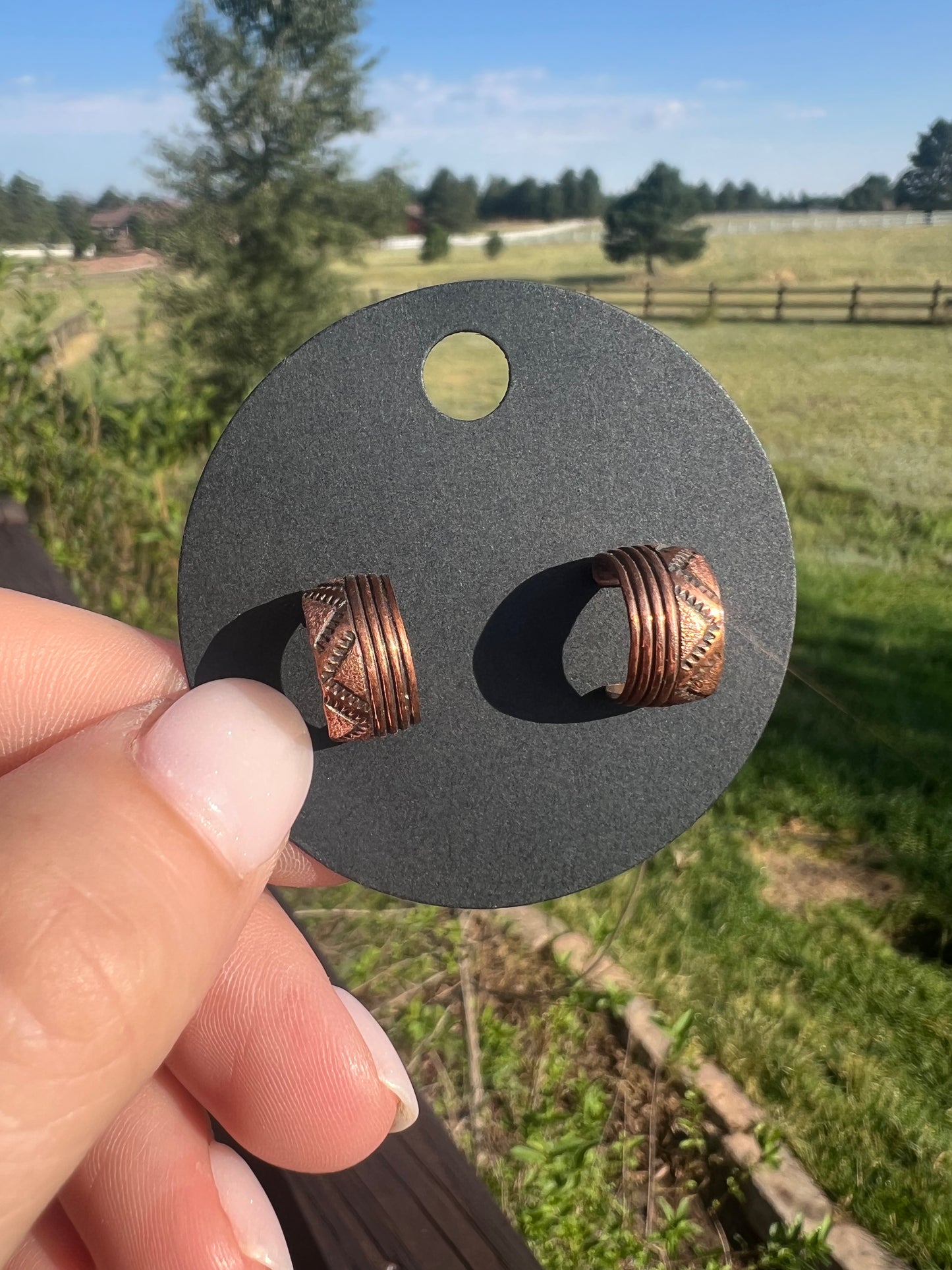 Copper huggies style #2