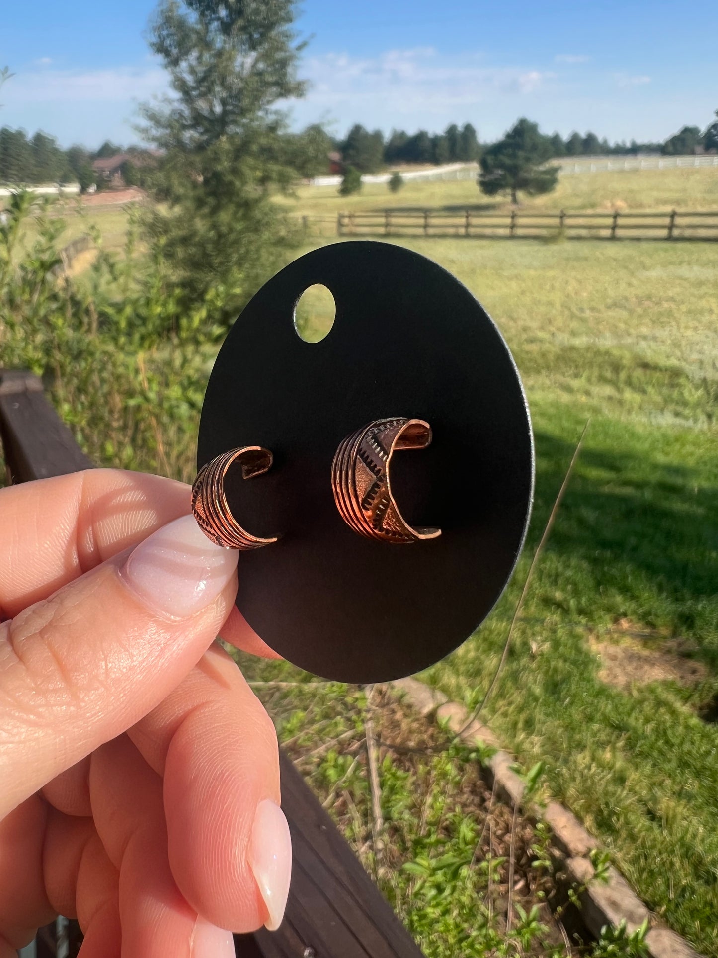Copper huggies style #2