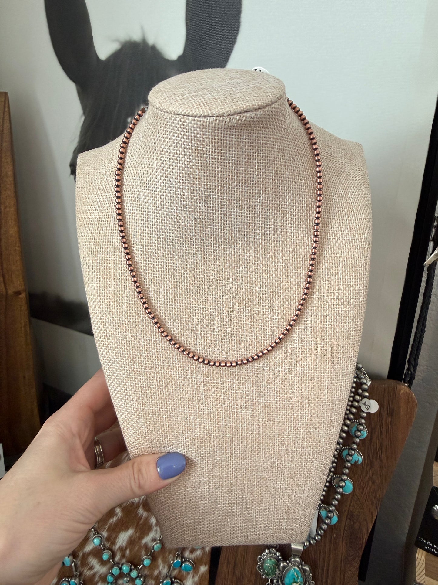 14” 3mm copper pearls