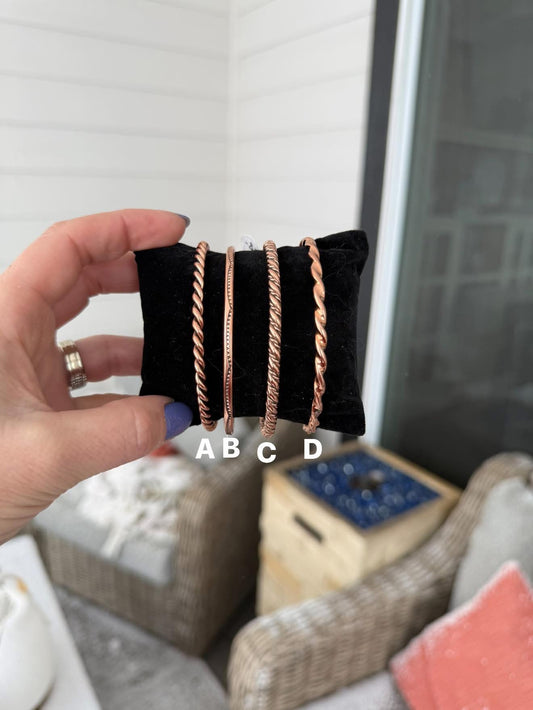 Copper bangles