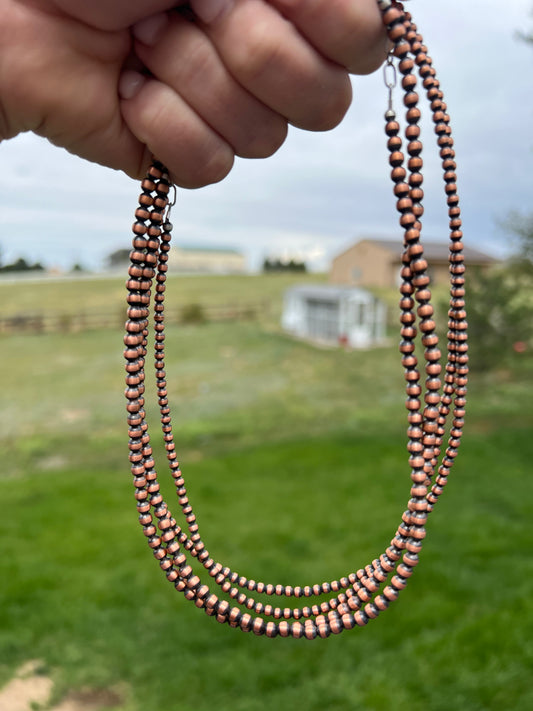 Copper pearls 14”